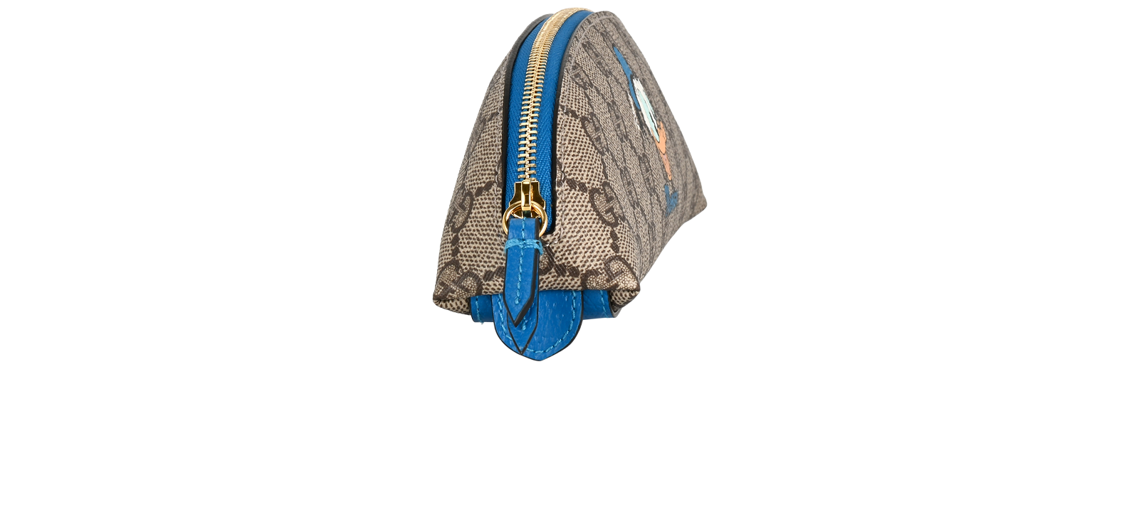 Gucci X Disney Donald Duck Pen Case, &pound;250, Accessories, Beige, Canvas, Side view